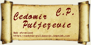 Čedomir Puljezević vizit kartica